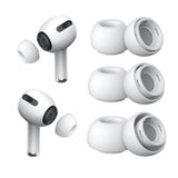 Husa casti pentru AirPods Pro 1/2, Techsuit Pack Replacement Ear Tips Airvibe Et1 Premium Silicone Xs S L Sizes, alb