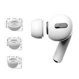 Husa casti pentru AirPods Pro 1/2, Techsuit Pack Replacement Ear Tips Airvibe Et1 Premium Silicone Xs S L Sizes, alb