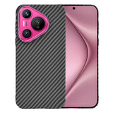 Husa pentru Huawei Pura 70, Techsuit Carbonite FiberShell, cyan