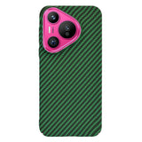 Husa pentru Huawei Pura 70, Techsuit Carbonite FiberShell, cyan