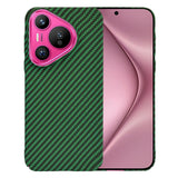 Husa pentru Huawei Pura 70, Techsuit Carbonite FiberShell, cyan