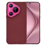 Husa pentru Huawei Pura 70, Techsuit Carbonite FiberShell, cyan