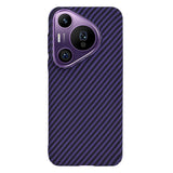 Husa pentru Huawei Pura 70 Pro, Techsuit Carbonite FiberShell, cyan