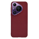 Husa pentru Huawei Pura 70 Pro, Techsuit Carbonite FiberShell, cyan