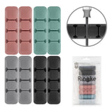Ringke Organizator cabluri (8 pack), 3 x 8 Slots, Multicolor