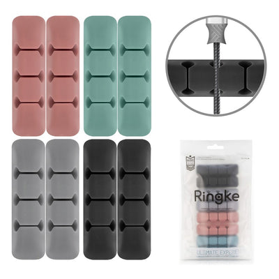 Ringke Organizator cabluri (8 pack), 3 x 8 Slots, Multicolor