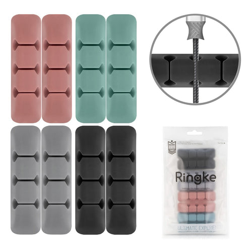 Ringke Organizator cabluri (8 pack), 3 x 8 Slots, Multicolor
