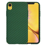 Husa pentru iPhone XR, Techsuit Carbonite FiberShell, cyan