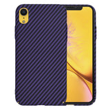 Husa pentru iPhone XR, Techsuit Carbonite FiberShell, cyan