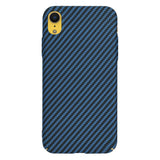 Husa pentru iPhone XR, Techsuit Carbonite FiberShell, cyan