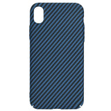 Husa pentru iPhone XR, Techsuit Carbonite FiberShell, cyan