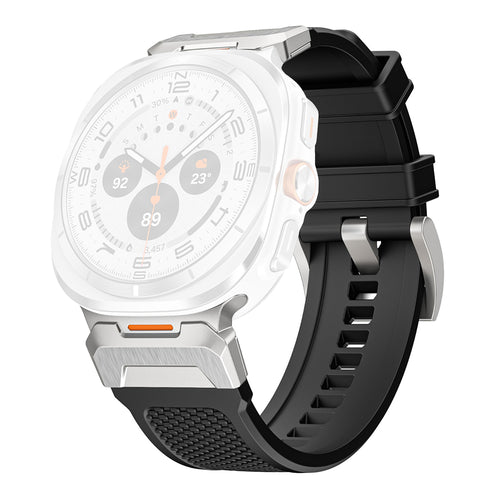 Curea pentru Samsung Galaxy Watch Ultra 47mm, Techsuit Watchband (W068), negru frost