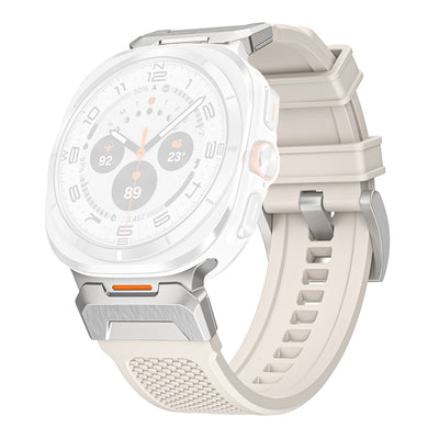 Curea pentru Samsung Galaxy Watch Ultra 47mm, Techsuit Watchband (W068), alb