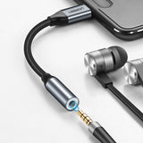 Adaptor UGREEN, Audio Cable Av142 30632 Type-C to Jack 3 5mm 10cm Koff A3d2de, Gri
