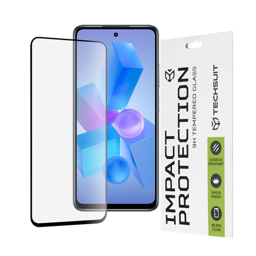Folie de protectie pentru Infinix Hot 40, Techsuit 111D Full Cover / Full Glue Glass