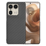Husa pentru Motorola Edge 50 Ultra, Techsuit Carbonite FiberShell, cyan
