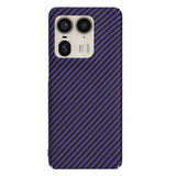 Husa pentru Motorola Edge 50 Ultra, Techsuit Carbonite FiberShell, cyan