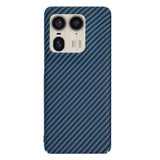 Husa pentru Motorola Edge 50 Ultra, Techsuit Carbonite FiberShell, cyan