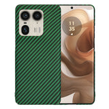 Husa pentru Motorola Edge 50 Ultra, Techsuit Carbonite FiberShell, cyan