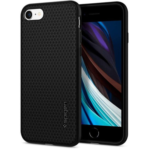 Husa pentru iPhone SE 2, SE 2020, Spigen Liquid Air (042CS20511), negru