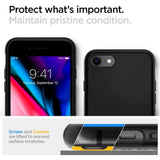 Husa pentru iPhone SE 2, SE 2020, Spigen Liquid Air (042CS20511), negru