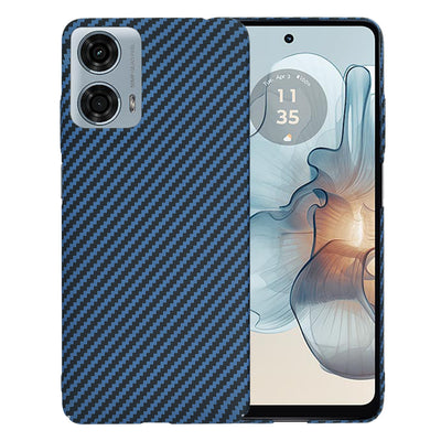Husa pentru Motorola Moto G24 Power, Techsuit Carbonite FiberShell, cyan