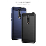 Husa pentru Xiaomi Mi 9T, Techsuit Carbon Silicone, negru