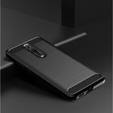 Husa pentru Xiaomi Mi 9T, Techsuit Carbon Silicone, negru