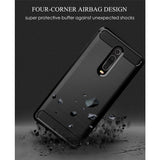 Husa pentru Xiaomi Mi 9T, Techsuit Carbon Silicone, negru