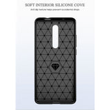 Husa pentru Xiaomi Mi 9T, Techsuit Carbon Silicone, negru