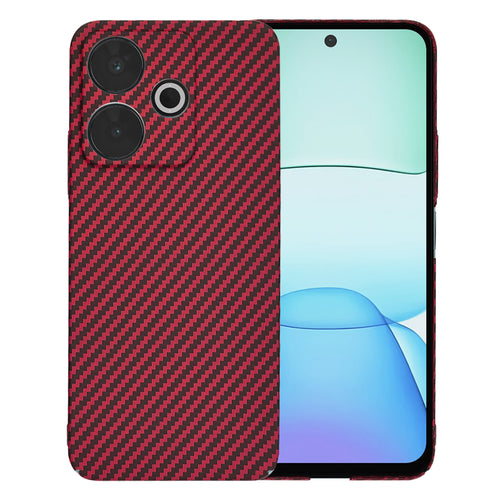 Husa pentru Xiaomi Redmi 13, Techsuit Carbonite FiberShell, rosu