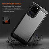 Husa pentru Samsung Galaxy S20 Ultra 5G, Techsuit Carbon Silicone, albastru
