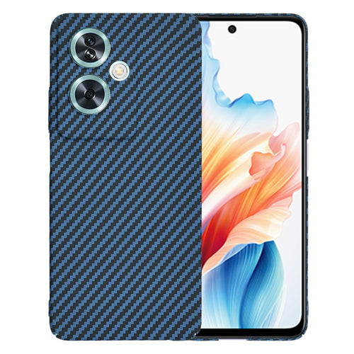 Husa pentru OPPO A79 5G, Techsuit Carbonite FiberShell, cyan