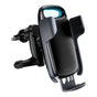 Suport auto Baseus cu Wireless Charging Milky Way (WXHW02-01), pentru Grila ventilatie, 15W, negru