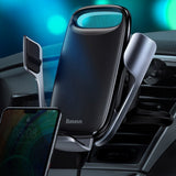 Suport auto Baseus cu Wireless Charging Milky Way (WXHW02-01), pentru Grila ventilatie, 15W, negru