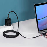Cablu Baseus de date Cafule (Catklf-AL91), USB-C to Type-C, PD 2.0, 100W, 2m, negru;rosu
