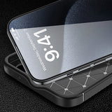 Husa pentru iPhone 16 Plus, Techsuit CarbonFiber, negru
