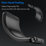 Husa pentru iPhone 16 Plus, Techsuit Carbon Silicone, albastru
