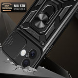 Husa pentru iPhone 16, Techsuit CamShield Series, albastru