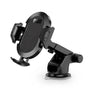 Suport auto Techsuit (S113), Universal pentru Bord / Parbriz, Gravity Prindere, Parbriz, negru