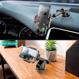 Suport auto Techsuit (S113), Universal pentru Bord / Parbriz, Gravity Prindere, Parbriz, negru