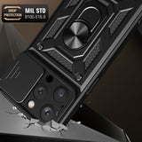 Husa pentru iPhone 16 Pro, Techsuit CamShield Series, albastru