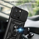 Husa pentru iPhone 16 Pro, Techsuit CamShield Series, albastru