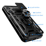 Husa pentru iPhone 16 Pro, Techsuit CamShield Series, albastru