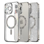 Husa pentru iPhone 16 Pro, Techsuit Lux Glitter MagSafe, argintiu