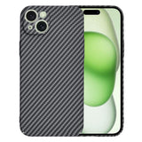 Husa pentru iPhone 15 Plus, Techsuit Carbonite FiberShell, cyan