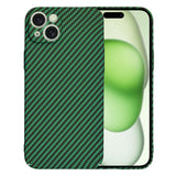 Husa pentru iPhone 15 Plus, Techsuit Carbonite FiberShell, cyan