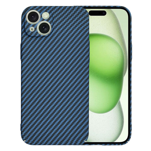 Husa pentru iPhone 15 Plus, Techsuit Carbonite FiberShell, cyan