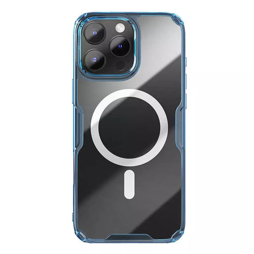 Husa pentru iPhone 16 Pro Max, Nillkin Nature TPU Pro MagSafe Case, albastru
