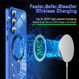 Husa pentru iPhone 16, Techsuit Lux Glitter MagSafe, roz auriu